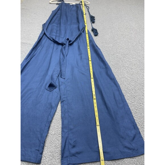 Anthropologie Corey Lynn Calter Jumpsuit Women Blue Sleeveless Linen Small NWT - Picture 4 of 10